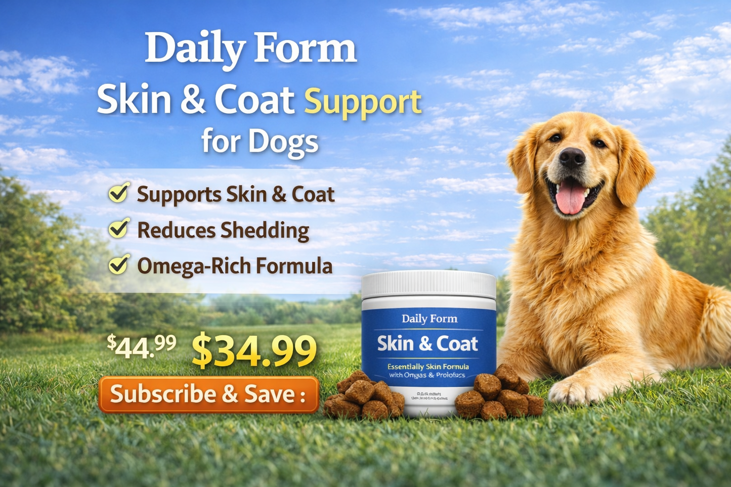 Youmile Omega 3 For Dogs - 120Ct  Fish Oil Treats - Allergy & Itch Relief Skin & Coat Supplement - Dry Itchy Skin, Anti Shedding & Hot Spots Treatment - Pet Salmon Oil Chews - Chicken Flavor Dog Vitamin